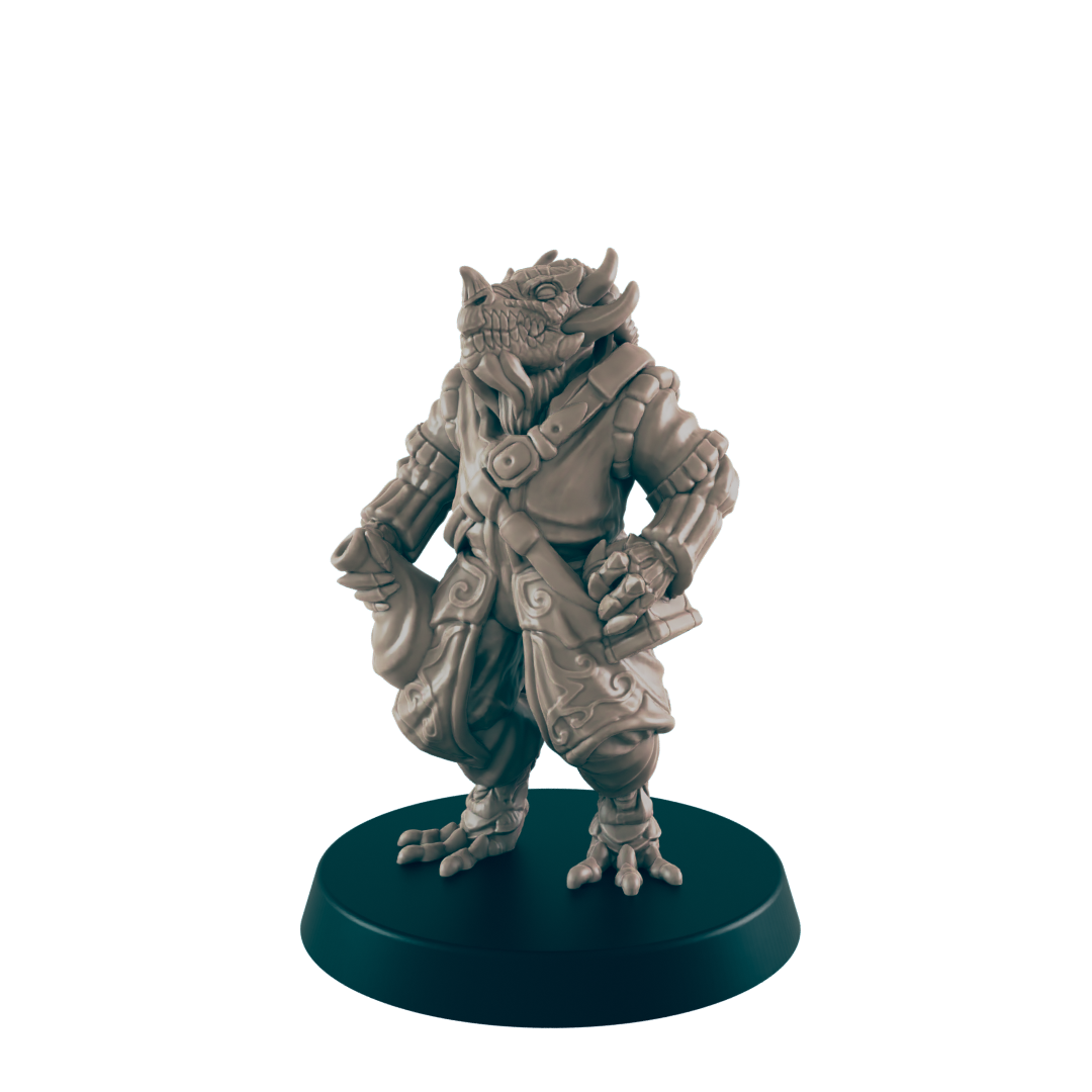 Demonkin Male Merchant - Everyday Folk - Minis - EC3D - - Dungeons & Dragons - RPG - Tabletop - EC3D - Miniature