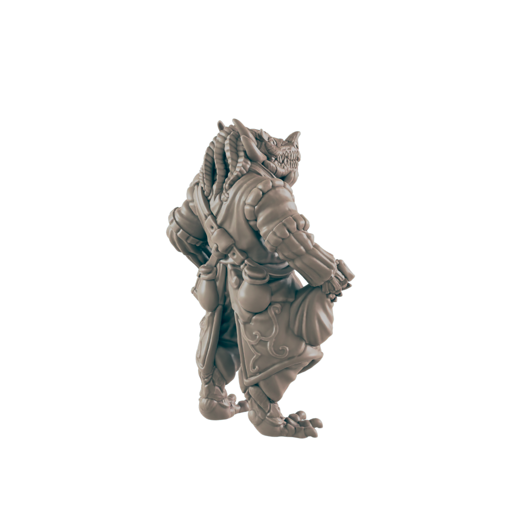 Demonkin Male Merchant - Everyday Folk - Minis - EC3D - - Dungeons & Dragons - RPG - Tabletop - EC3D - Miniature
