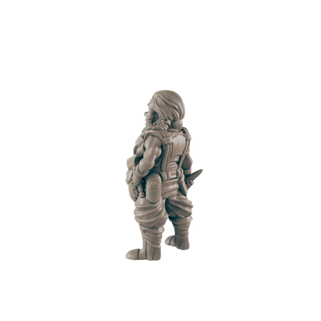 Dwarven Iron Twins Blacksmiths - Everyday Folk - Minis - EC3D - - Dungeons & Dragons - RPG - Tabletop - EC3D - Miniature