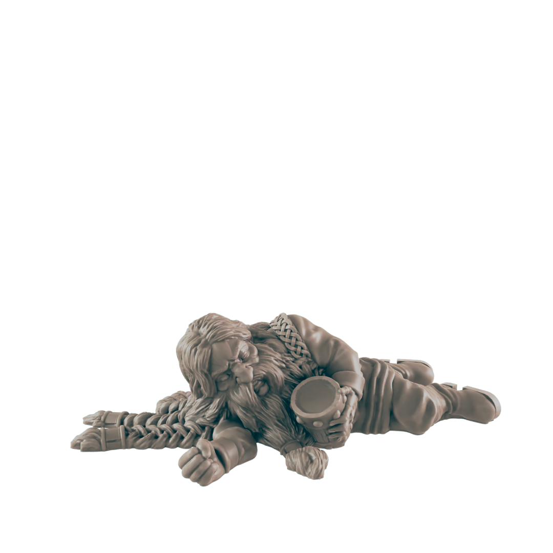 Drunken Dwarves - Everyday Folk - Mini - EC3D - - Dungeons & Dragons - RPG - Tabletop - EC3D - Miniature