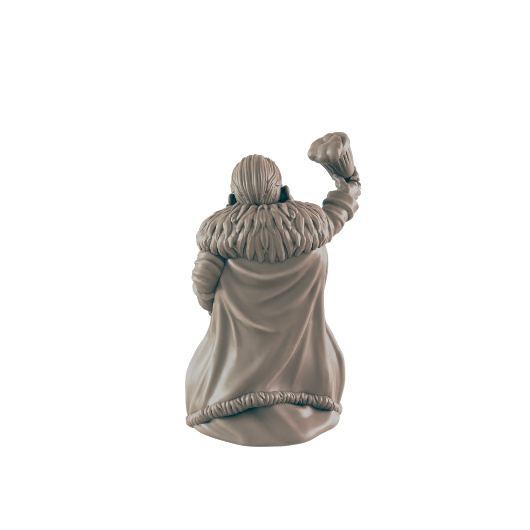 Dwarf Male Noble - Everyday Folk - Minis - EC3D - - Dungeons & Dragons - RPG - Tabletop - EC3D - Miniature