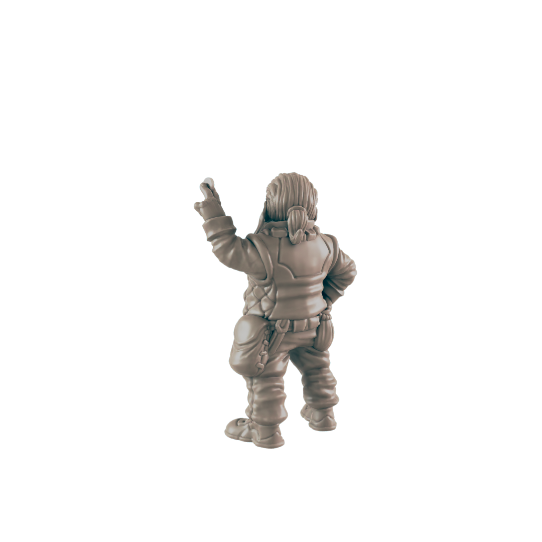 Dwarf Male Shopkeeper - Everyday Folk - Minis - EC3D - - Dungeons & Dragons - RPG - Tabletop - EC3D - Miniature