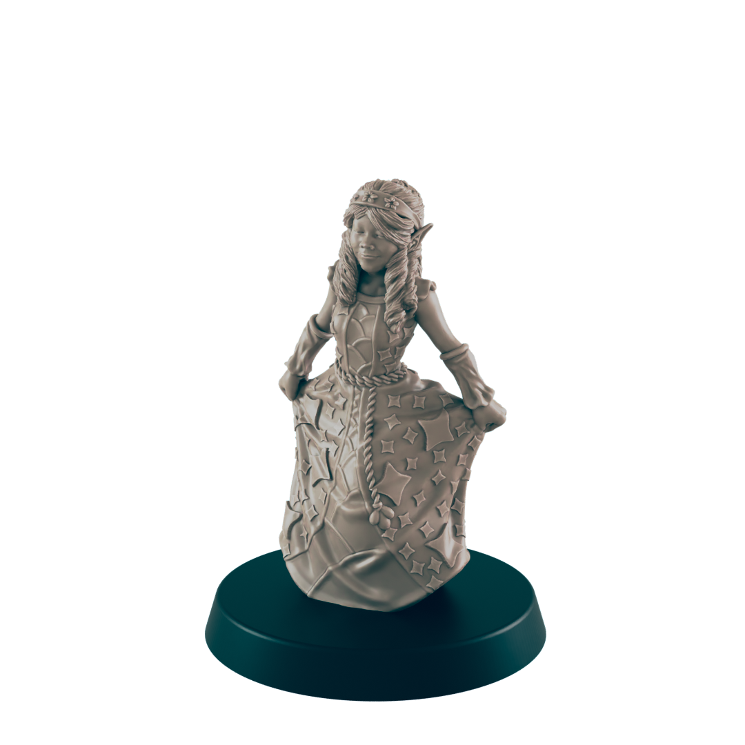 Elf Kid Princess - Everyday Folk - Minis - EC3D - - Dungeons & Dragons - RPG - Tabletop - EC3D - Miniature