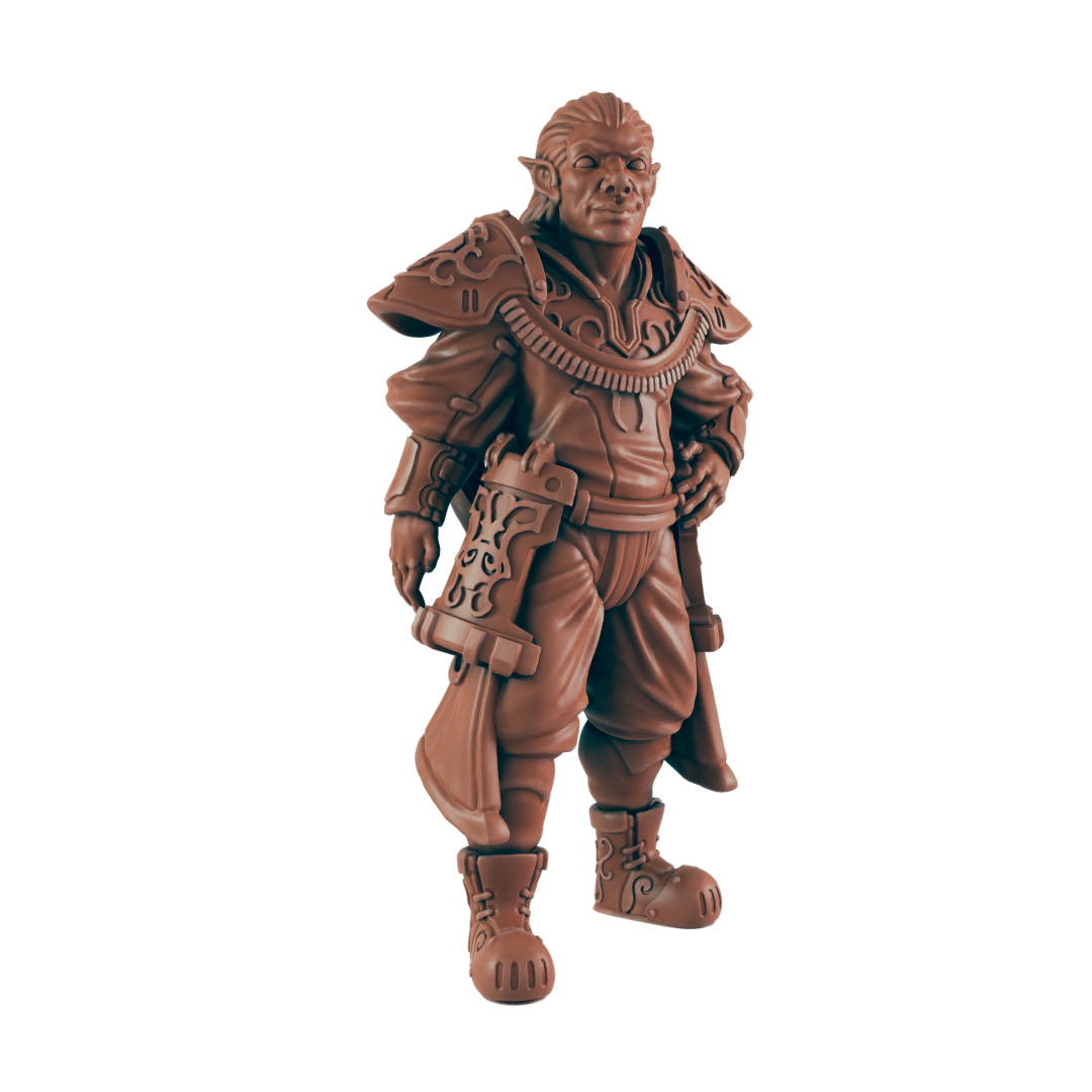 Elven Noble - Bolts and Brimstone - Minis - EC3D - Steampunk - SciFi RPG