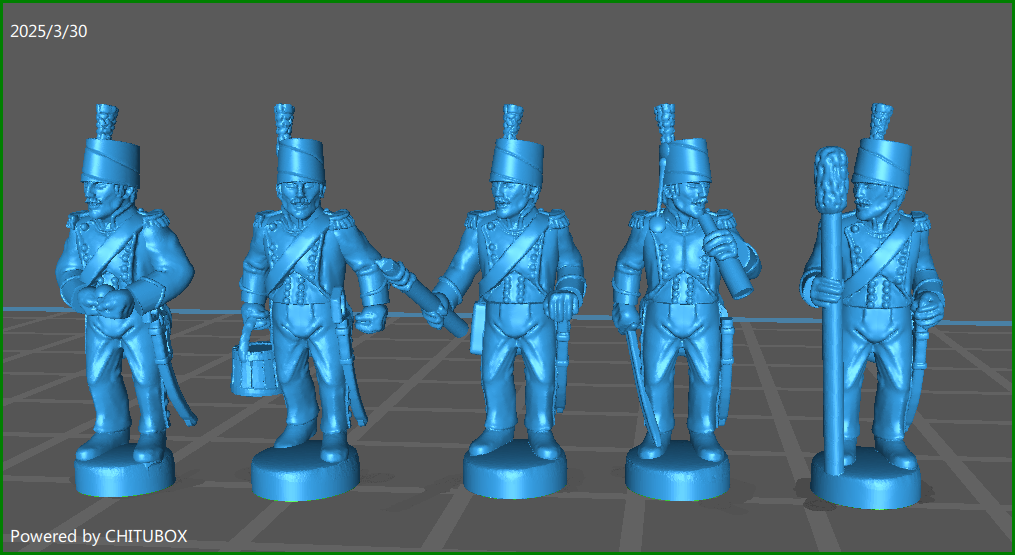 Small 15mm "w epic size" French Revolution French Horse Artillerists 1789-1800 - 5 Minis - MC Minis