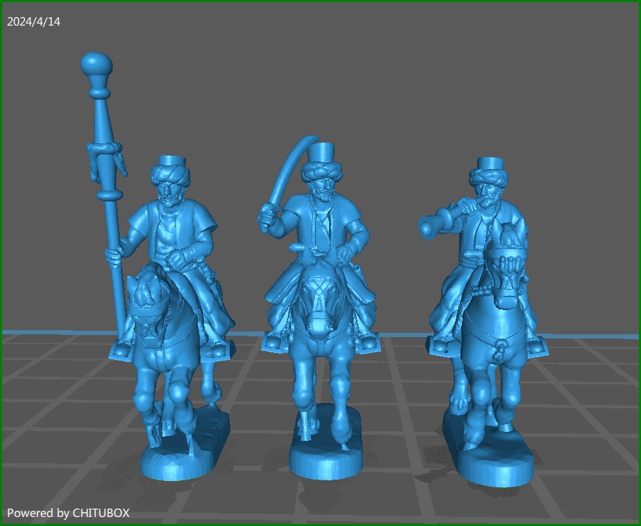 15mm "w epic size" Ottoman Mameluk Cavalry w lances - 11 minis