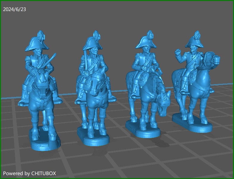 15mm "w epic size" Napoleonic Russian Generals - 4 minis