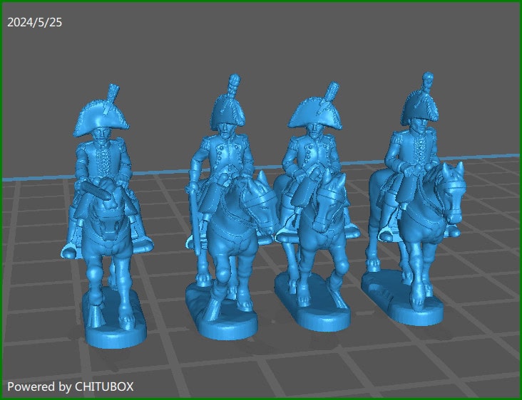 15mm "w epic size" Spanish Generals 1 - 4 minis