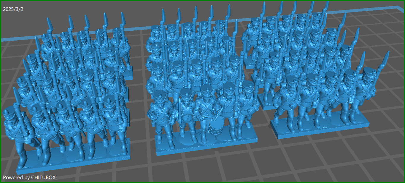 Small 15mm "w epic size" Vistula Legion 1808-13 - 12 Strips - MC Minis