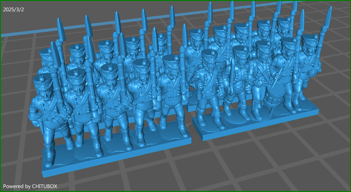 Small 15mm "w epic size" Vistula Legion 1808-13 - 12 Strips - MC Minis