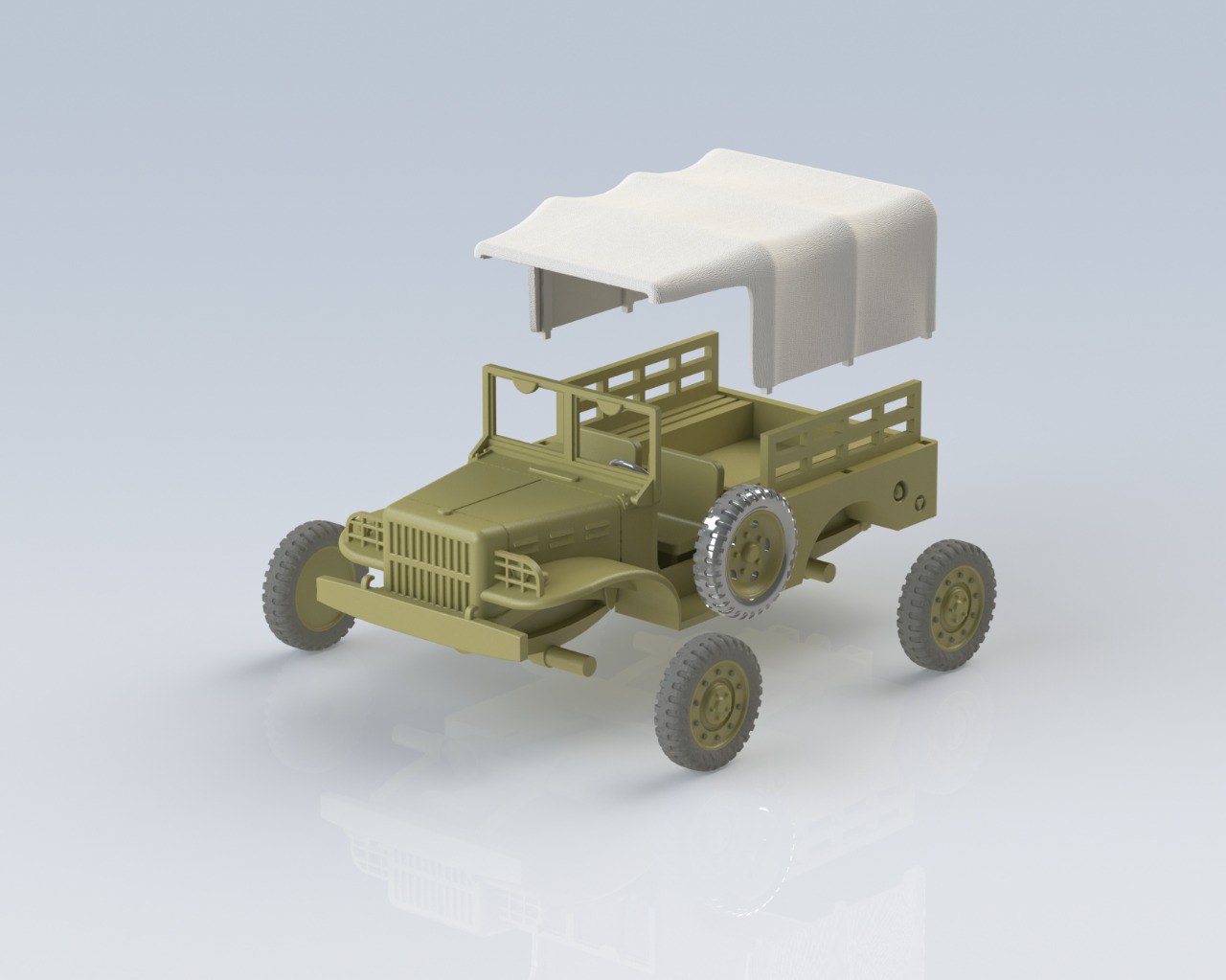 Dodge WC 51/52 - US Army - wargame3d- 28mm Scale