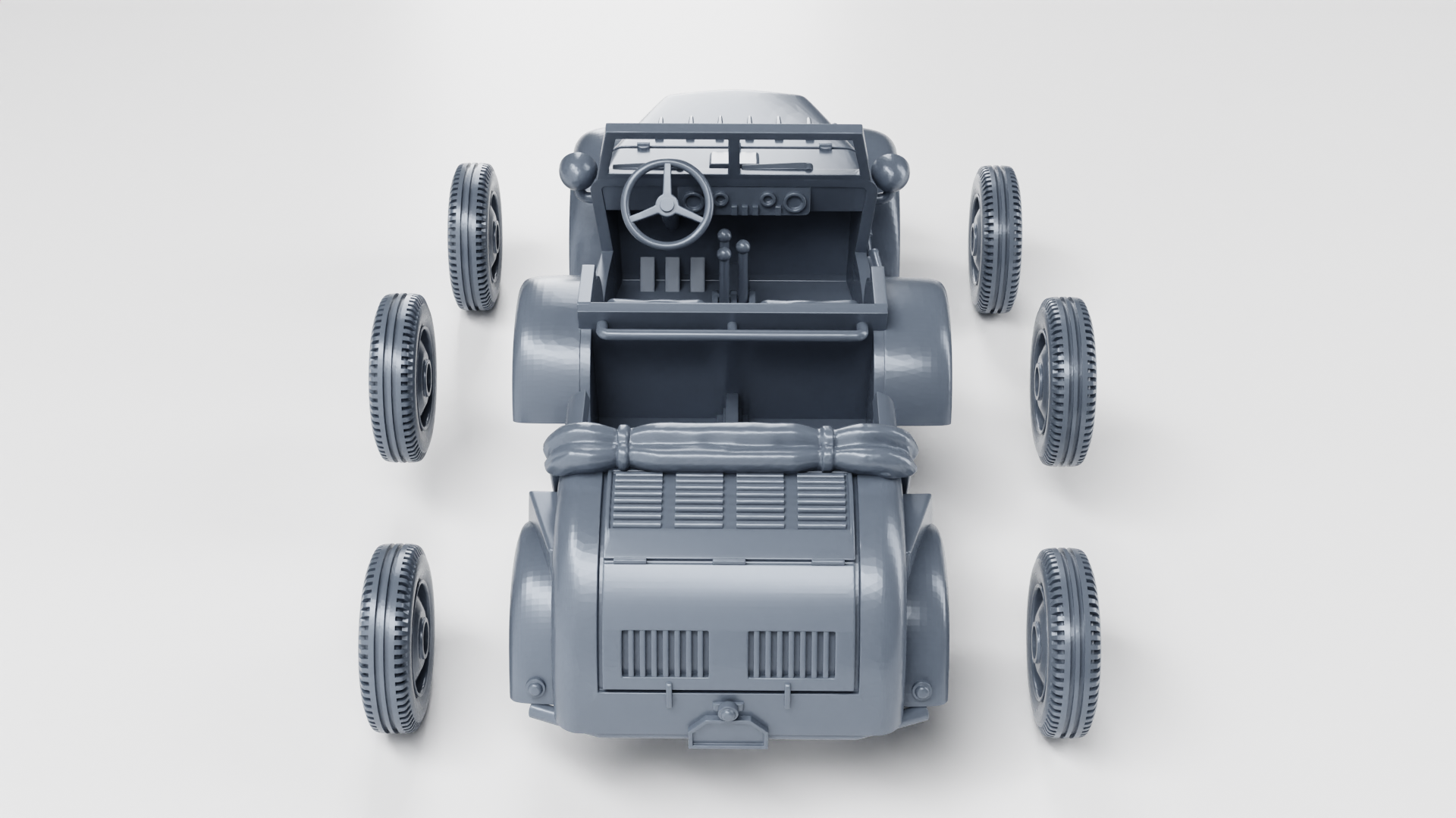 Gelandewagen Tempo G 1200 - Germany - wargame3d - 28mm Scale