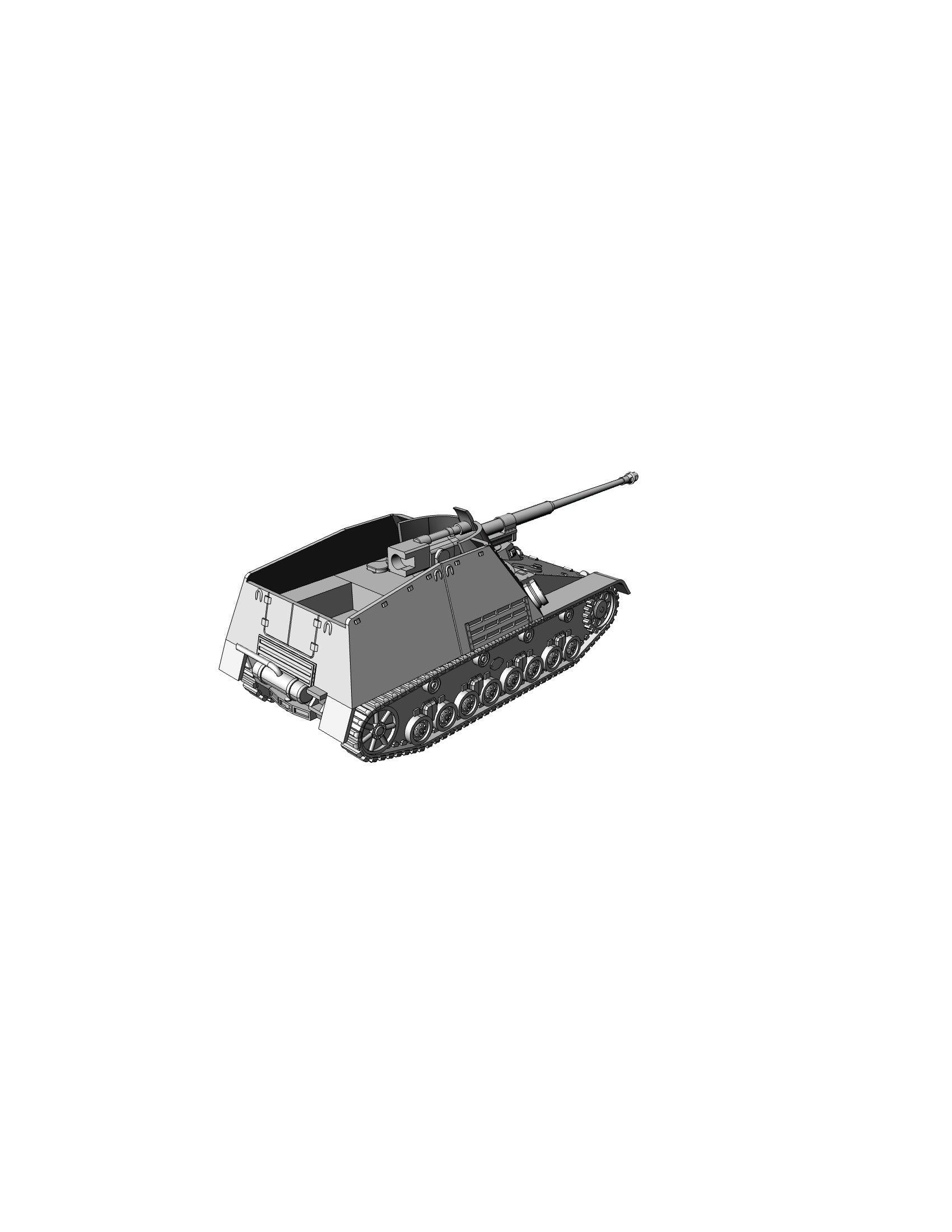 Nashorn - German Army - 28mm Scale - wargame3d