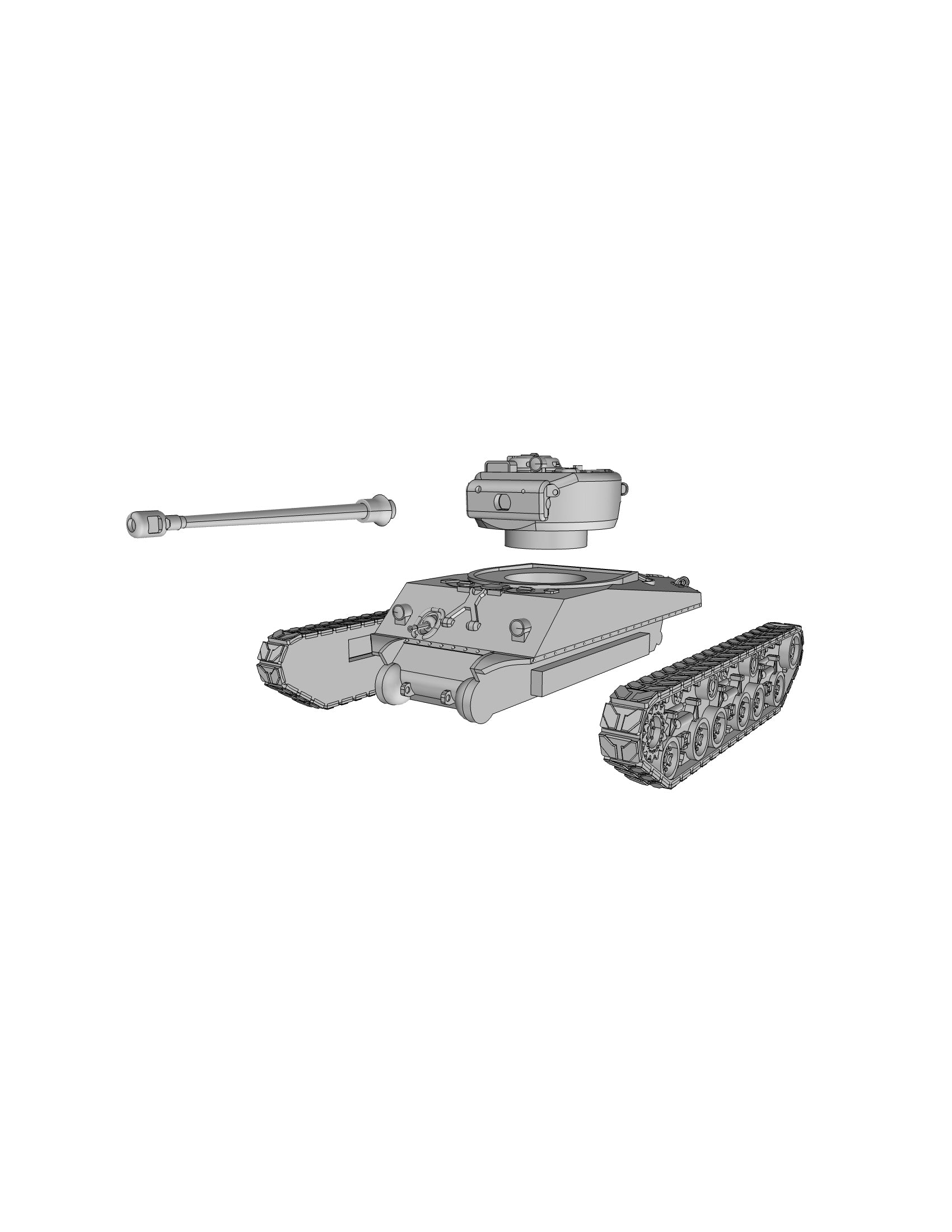 Sherman HVSS - US Army - wargame3d- 28mm Scale