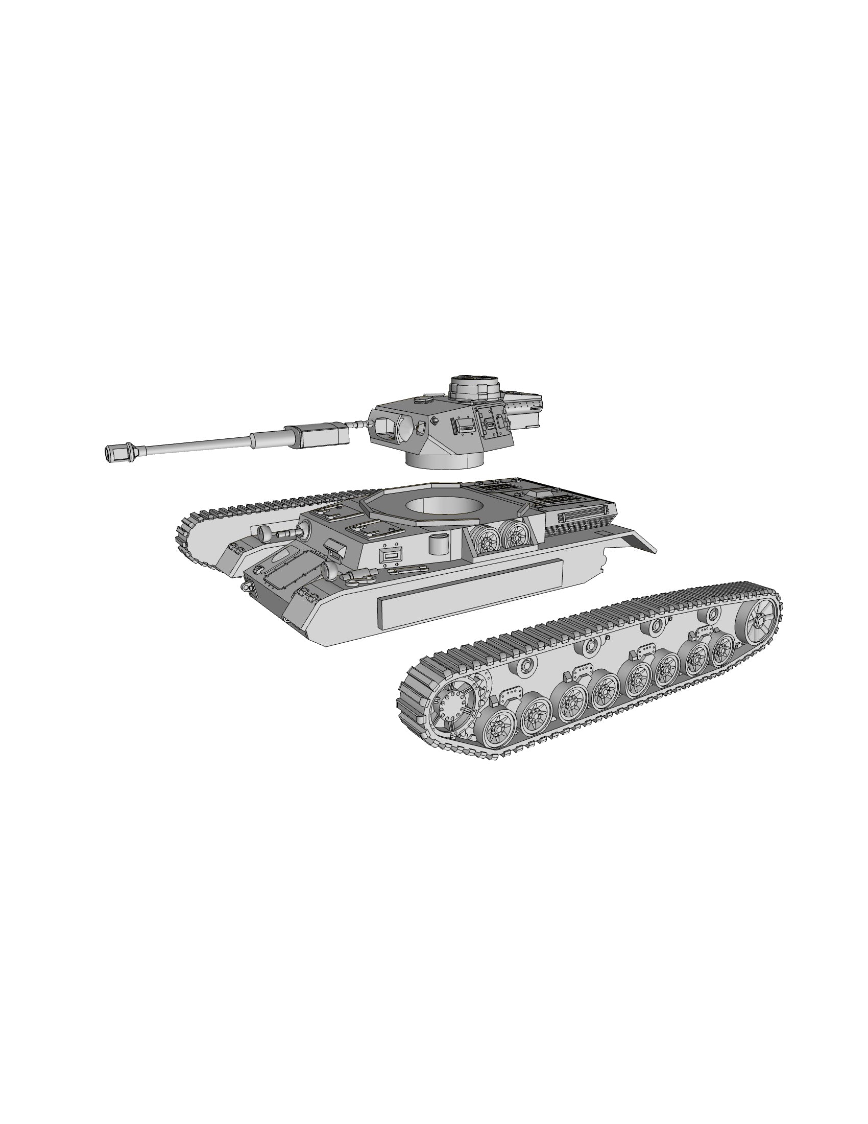 PZ.KPFW. IV G - German Army - 28mm Scale - wargame3d