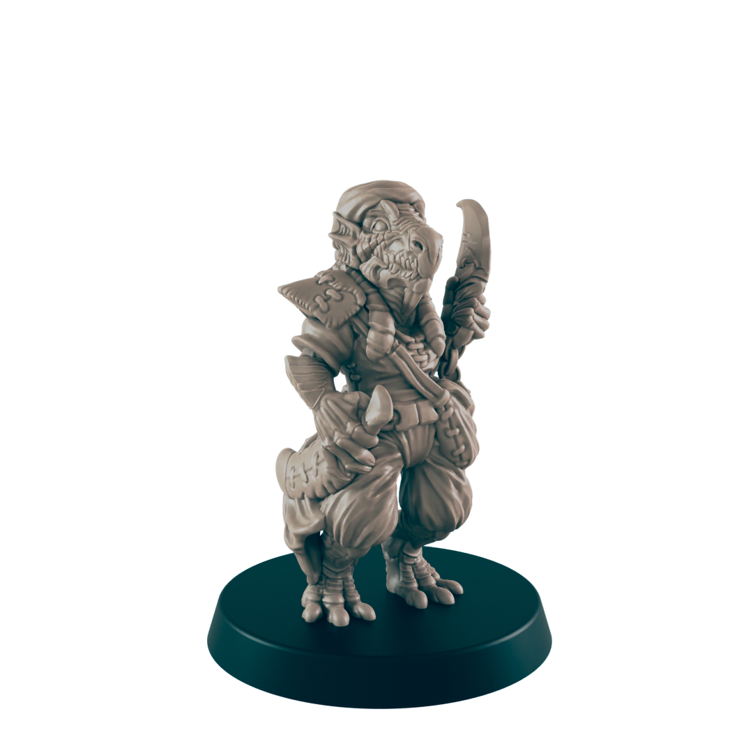 Dragonkin Female Swashbuckler - Everyday Folk - Mini - EC3D - - Dungeons & Dragons - RPG - Tabletop - EC3D - Miniature