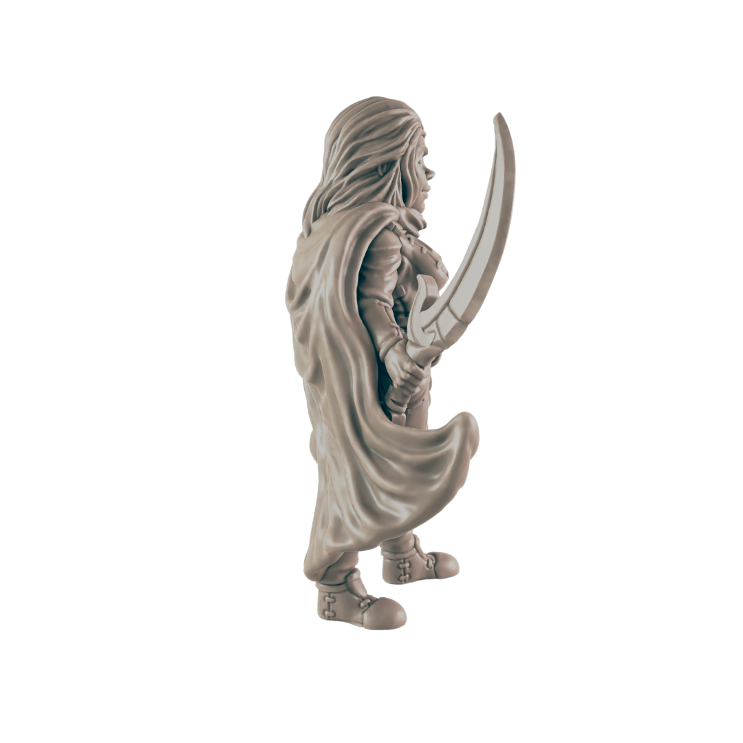 Fighter Human Female - Everyday Heroes - Minis - EC3D - - Dungeons & Dragons - RPG - Tabletop - EC3D - Miniature