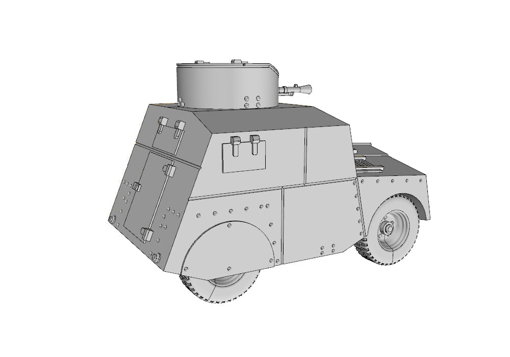 Car Beaverette MKIII - UK Army - wargame3d- 28mm Scale