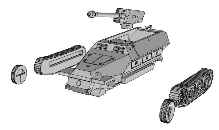 Sd.Kfz 251.22 - German Army - 28mm Scale - wargame3d