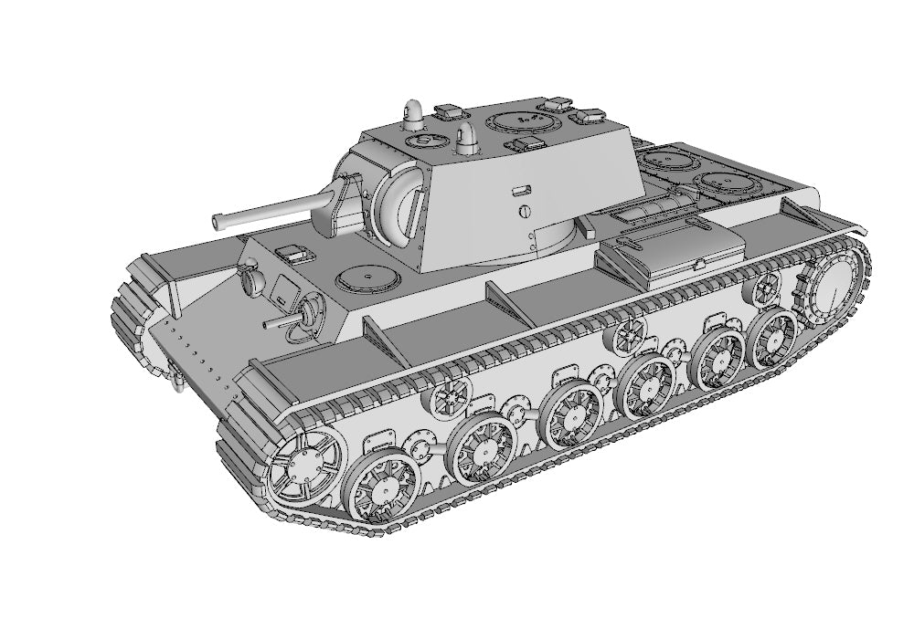 KV-1 Heavy Tank - Russian Army - wargame3d- 28mm Scale