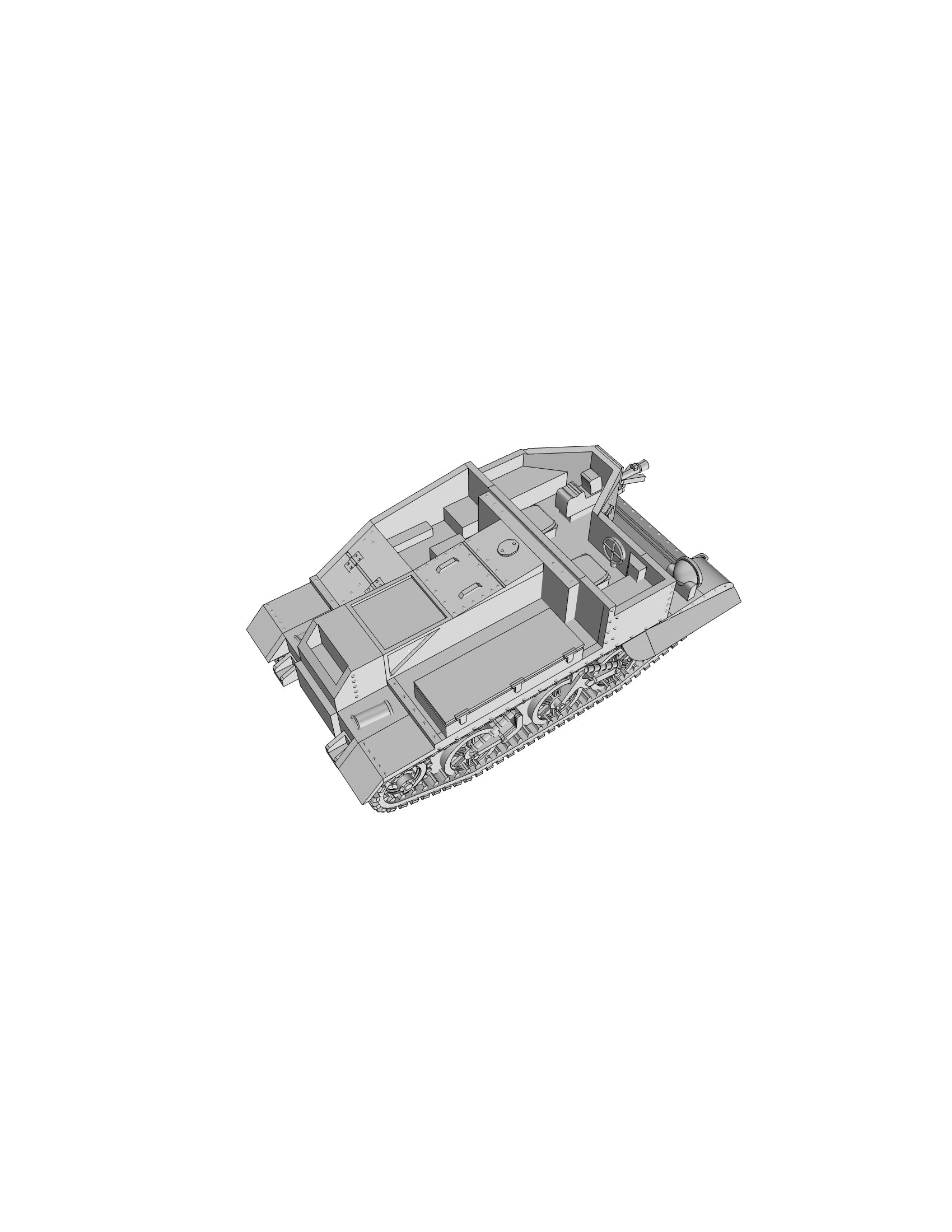 Bren Carrier - UK Army - wargame3d- 28mm Scale