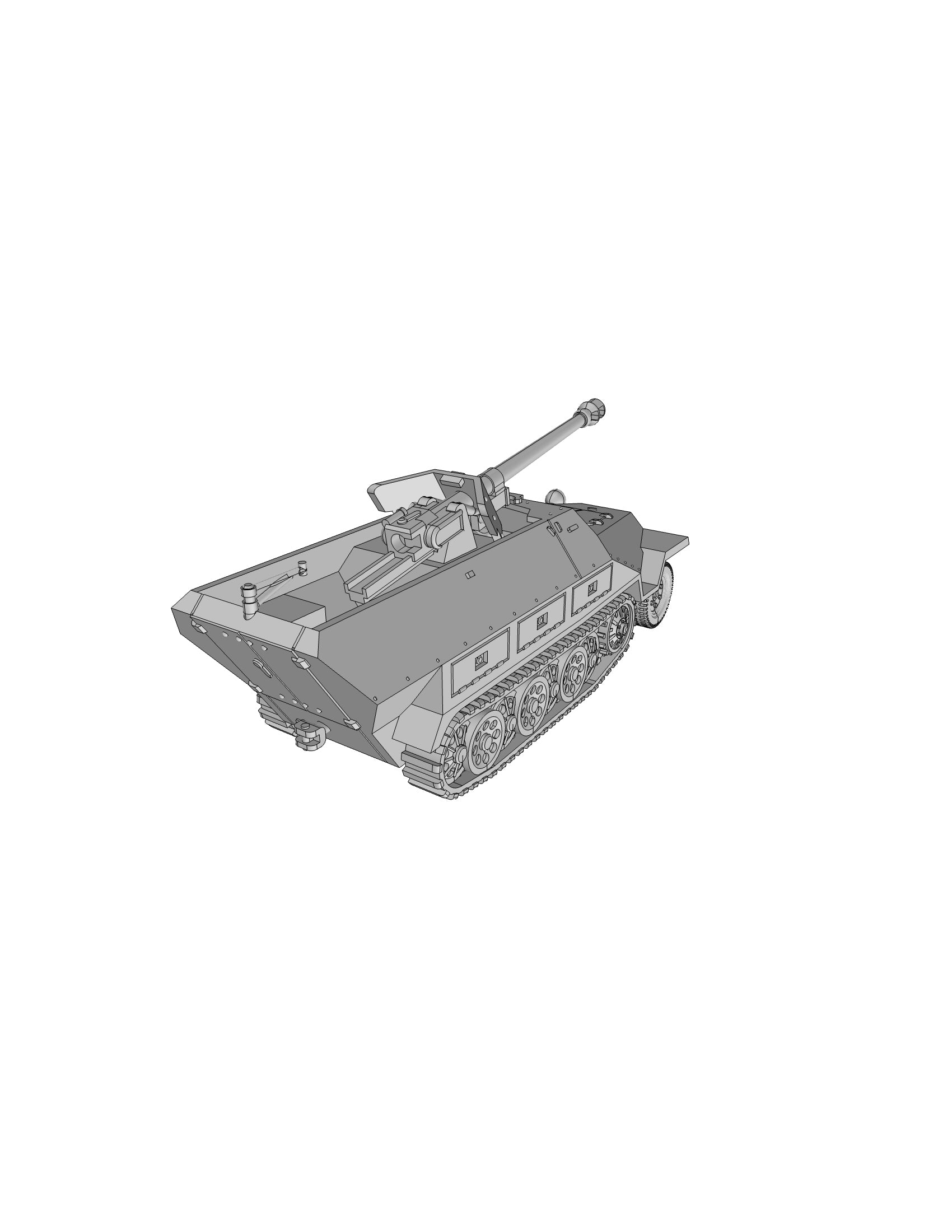 Sd.Kfz 251.22 - German Army - 28mm Scale - wargame3d