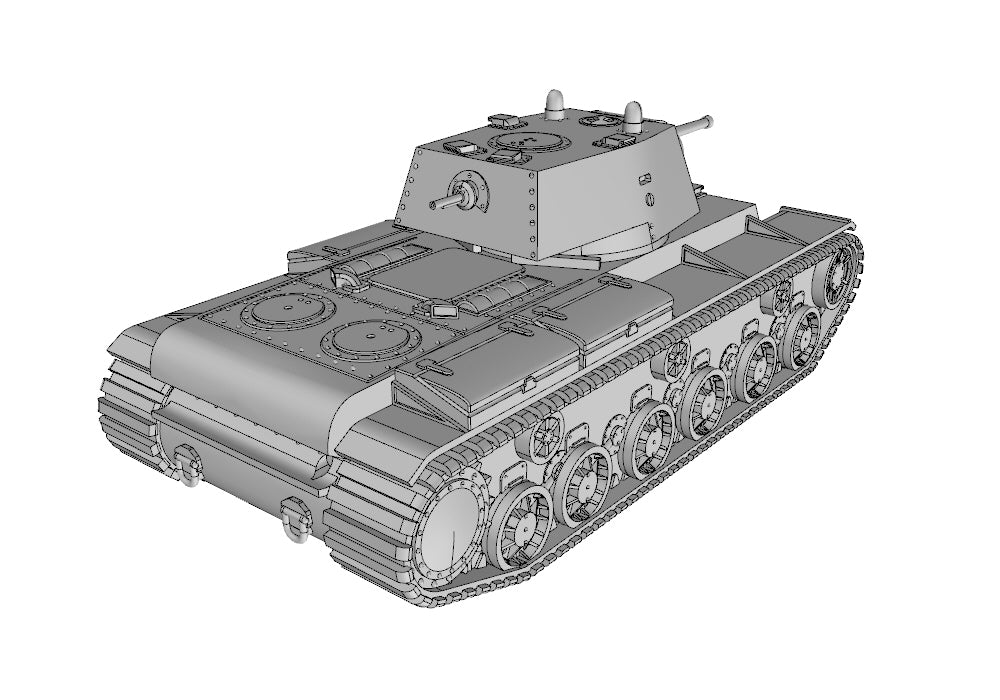KV-1 Heavy Tank - Russian Army - wargame3d- 28mm Scale