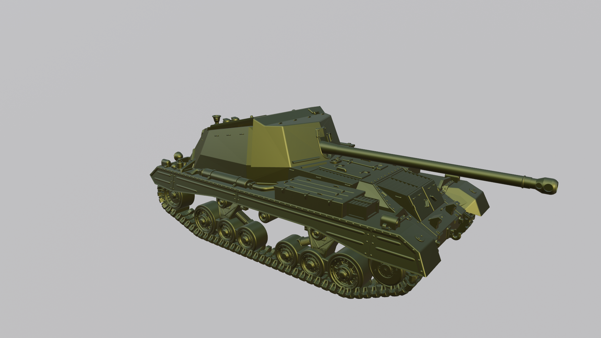 Archer, Self Propelled 17 Pdr Anti-tank gun - UK Army - 28mm Scale - wargame3d