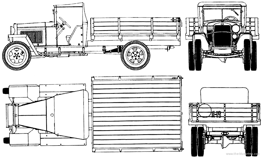 GAZ MM Light Truck - Russian Army - wargame3d- 28mm Scale