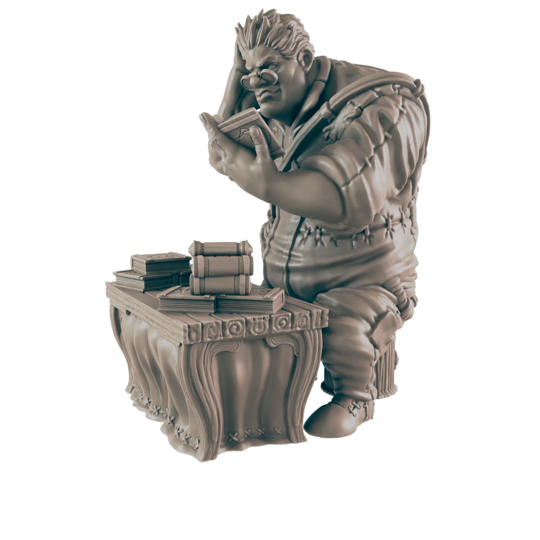 Giant Scholar - Everyday Heroes - Minis - EC3D - - Dungeons & Dragons - RPG - Tabletop - EC3D - Miniature