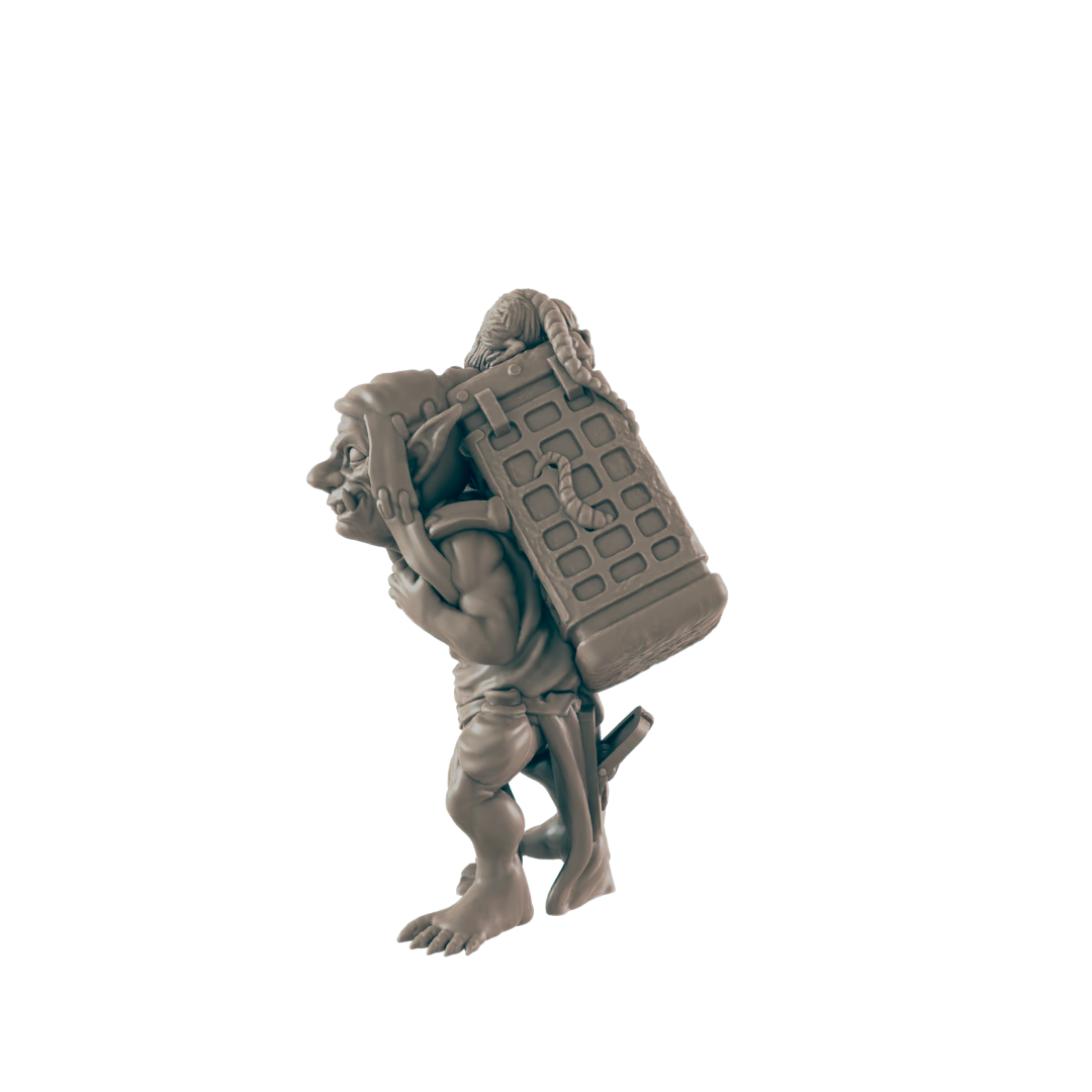 Goblin Rat Catcher - Everyday Folk - Minis - EC3D - - Dungeons & Dragons - RPG - Tabletop - EC3D - Miniature