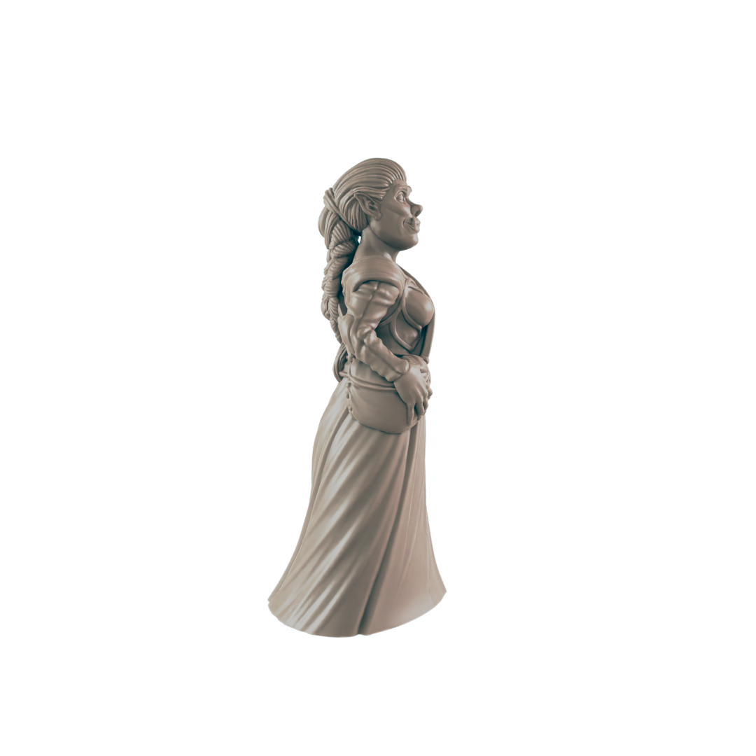 Half Orc Mother - Everyday Folk - Mini - EC3D - - Dungeons & Dragons - RPG - Tabletop - EC3D - Miniature