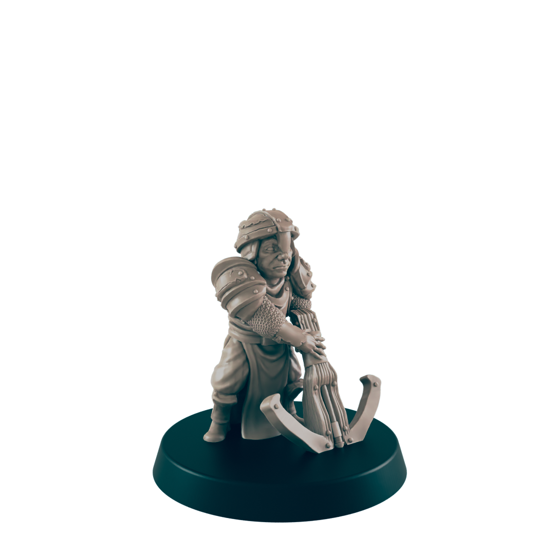 Halfling Male Guard - Everyday Folk - Mini - EC3D - - Dungeons & Dragons - RPG - Tabletop - EC3D - Miniature