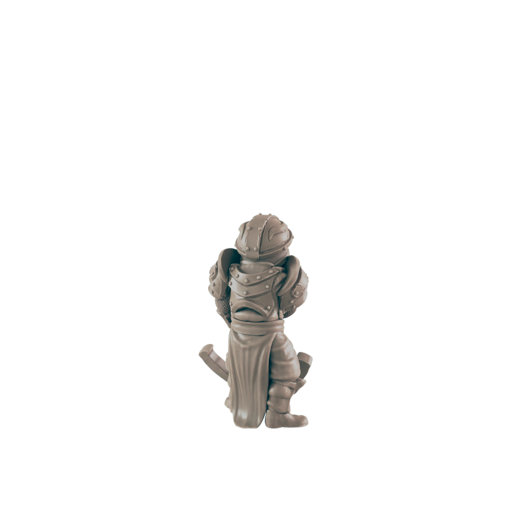 Halfling Male Guard - Everyday Folk - Mini - EC3D - - Dungeons & Dragons - RPG - Tabletop - EC3D - Miniature