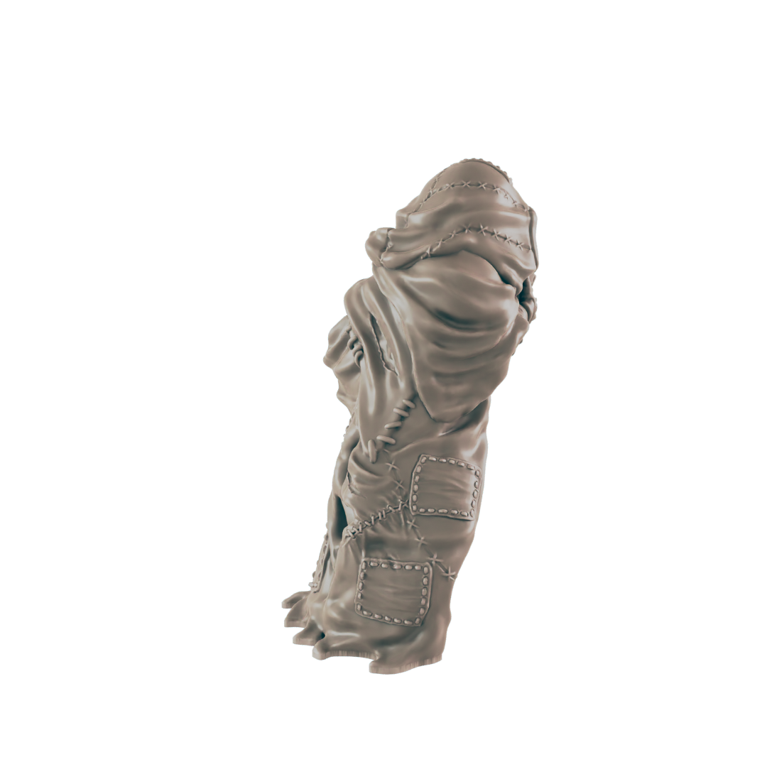 Half Orc Male Beggar - Everyday Folk - Minis - EC3D - - Dungeons & Dragons - RPG - Tabletop - EC3D - Miniature