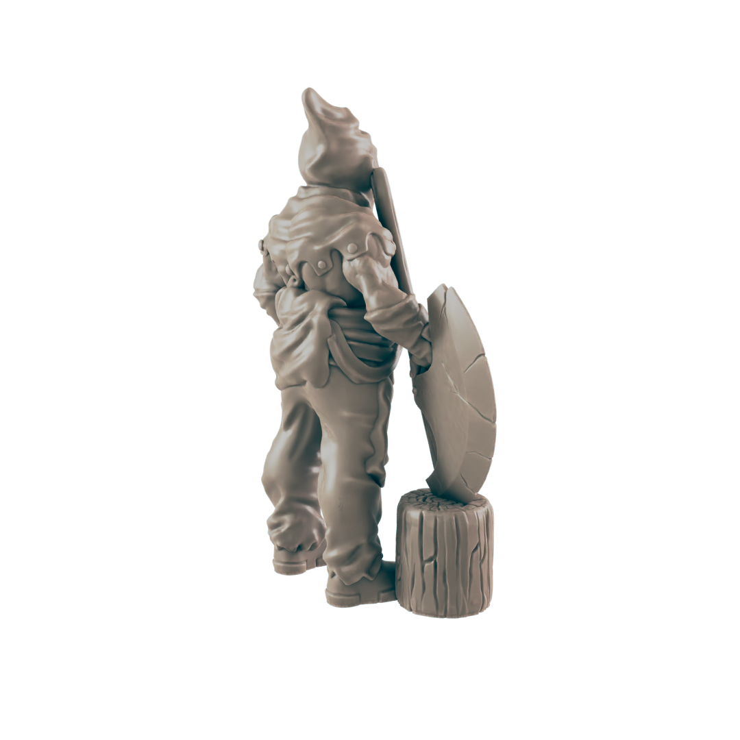 Half Orc Male Executioner - Everyday Folk - Minis - EC3D - - Dungeons & Dragons - RPG - Tabletop - EC3D - Miniature