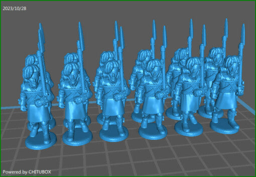 28mm Highlanders btg - 21 minis - MC Mini
