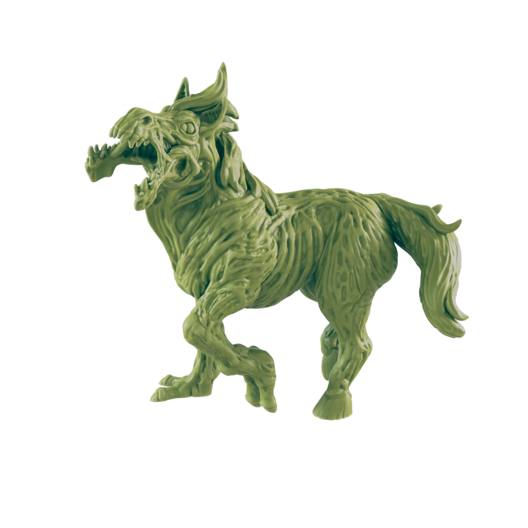 Mutated Horses - Beyond the Badlands - Mini - EC3D - Cyber Punk - SciFi RPG
