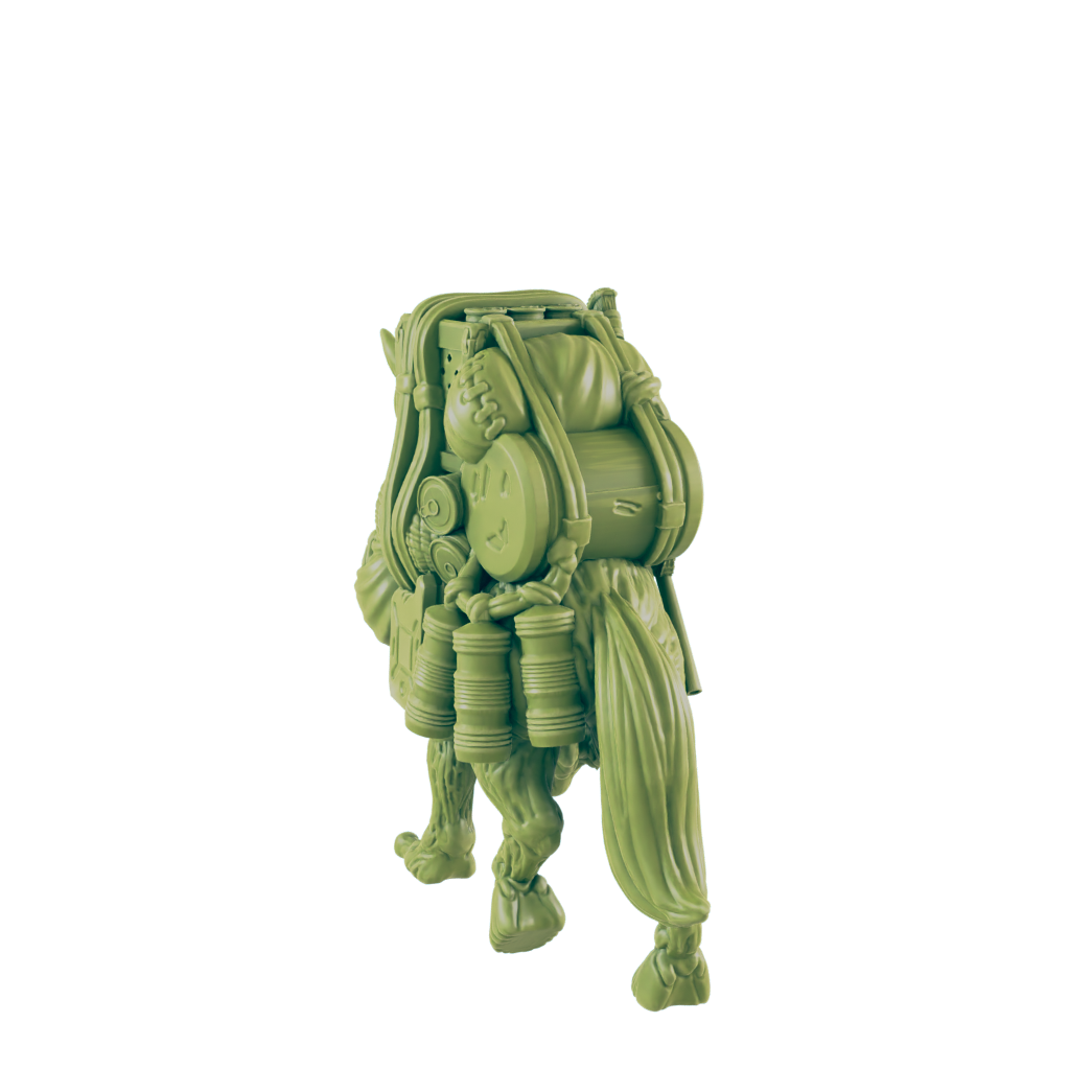 Mutated Horses - Beyond the Badlands - Mini - EC3D - Cyber Punk - SciFi RPG