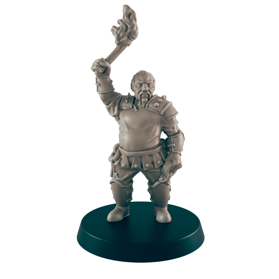 Human Male Jailor - Everyday Folk - Minis - EC3D - - Dungeons & Dragons - RPG - Tabletop - EC3D - Miniature