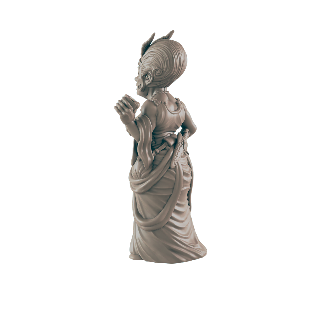 Human Female Madam - Everyday Folk - Minis - EC3D - - Dungeons & Dragons - RPG - Tabletop - EC3D - Miniature