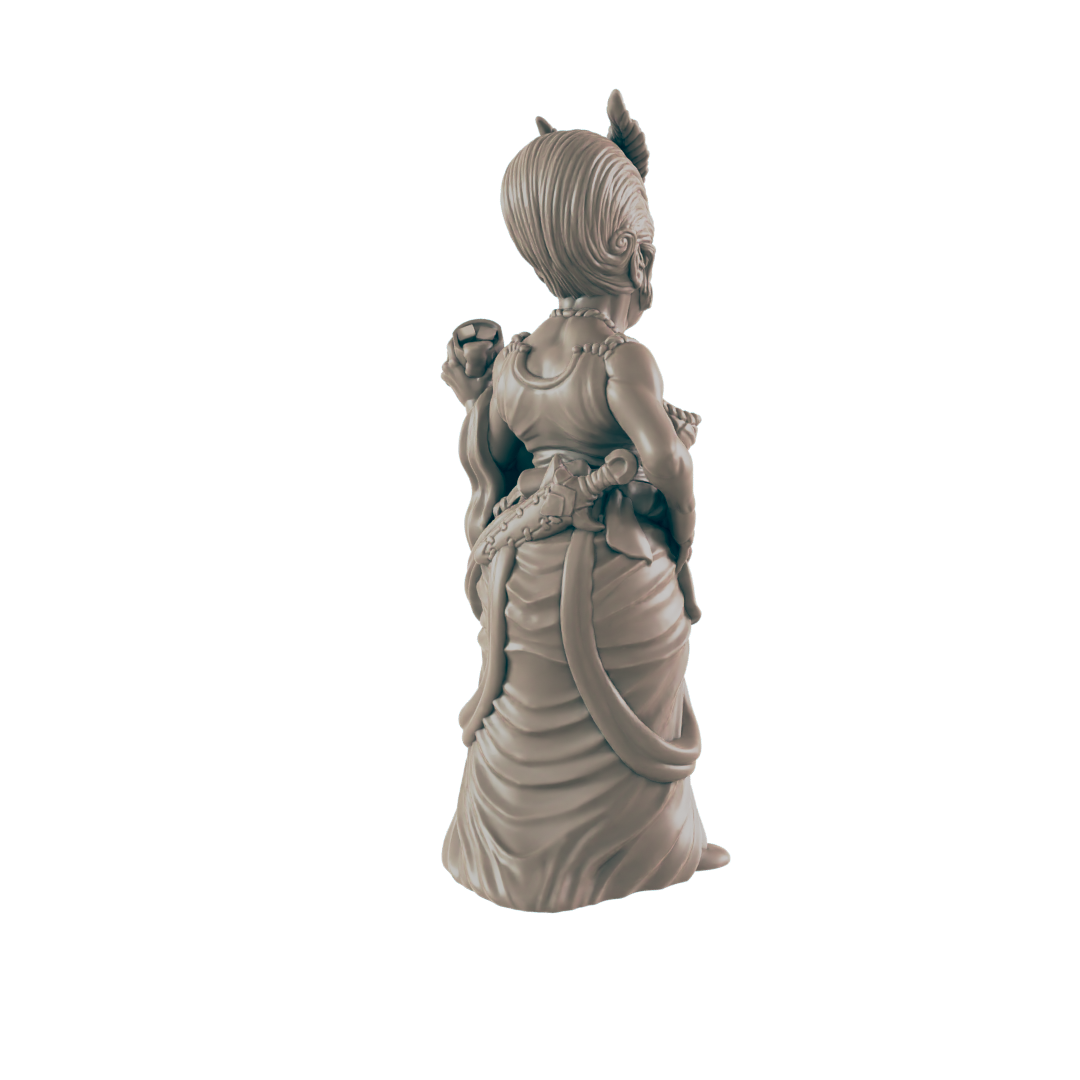 Human Female Madam - Everyday Folk - Minis - EC3D - - Dungeons & Dragons - RPG - Tabletop - EC3D - Miniature