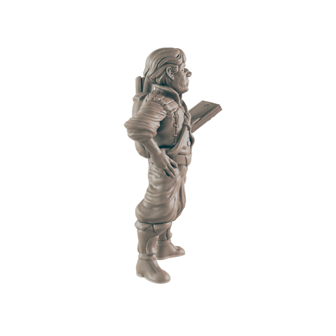 Human Male Architect - Everyday Folk - Mini - EC3D - - Dungeons & Dragons - RPG - Tabletop - EC3D - Miniature