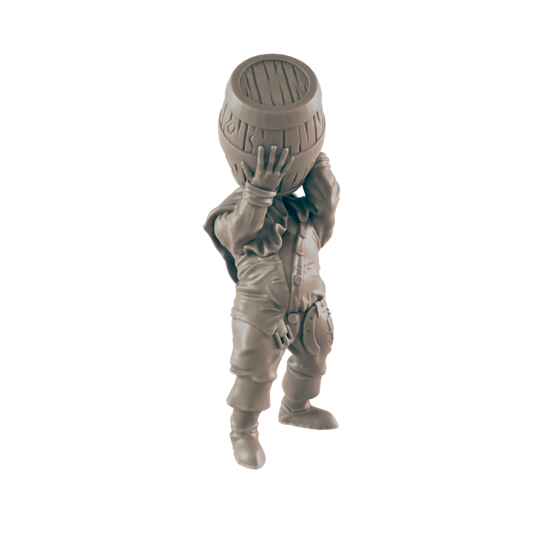 Human Male Drunkard - Everyday Folk - Mini - EC3D - - Dungeons & Dragons - RPG - Tabletop - EC3D - Miniature