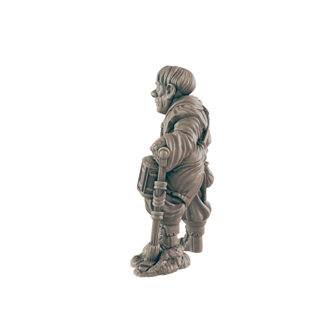 Human Gravedigger - Everyday Folk - Minis - EC3D - - Dungeons & Dragons - RPG - Tabletop - EC3D - Miniature