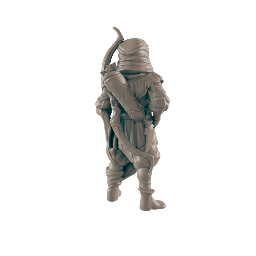 Human Male Woodsman - Everyday Folk - Minis - EC3D - - Dungeons & Dragons - RPG - Tabletop - EC3D - Miniature