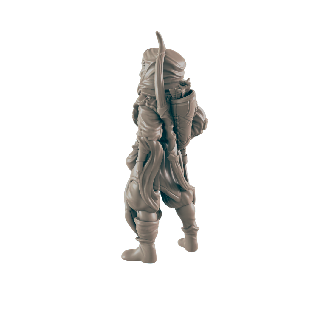Human Male Woodsman - Everyday Folk - Minis - EC3D - - Dungeons & Dragons - RPG - Tabletop - EC3D - Miniature
