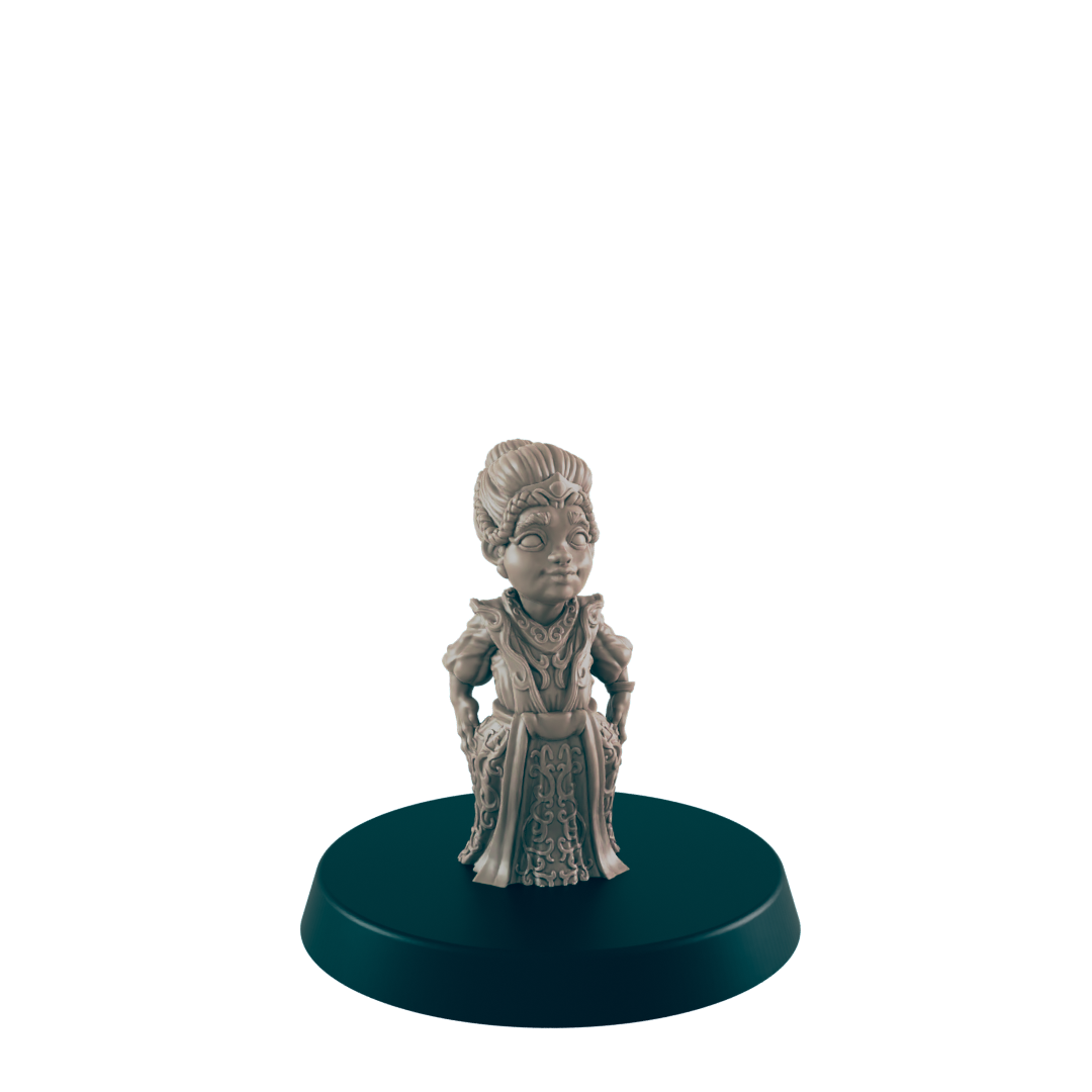 Human Female Young Noble - Everyday Folk - Mini - EC3D - - Dungeons & Dragons - RPG - Tabletop - EC3D - Miniature