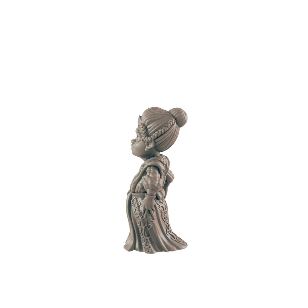 Human Female Young Noble - Everyday Folk - Mini - EC3D - - Dungeons & Dragons - RPG - Tabletop - EC3D - Miniature