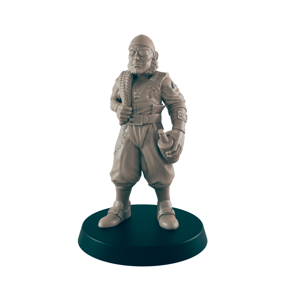 Sailors - Everyday Folk - Minis - EC3D - - Dungeons & Dragons - RPG - Tabletop - EC3D - Miniature
